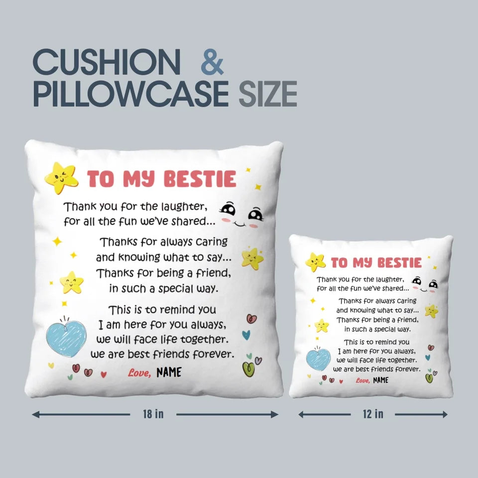 To My Bestie Cushion