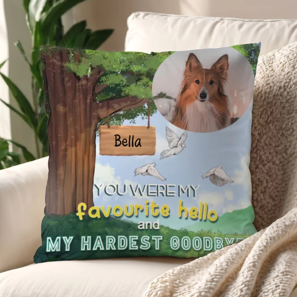 Pet Dedication Design Cushion