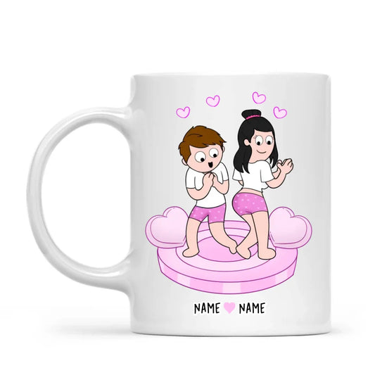 Adore You And Love Your Bum - Personalised Couple Mug