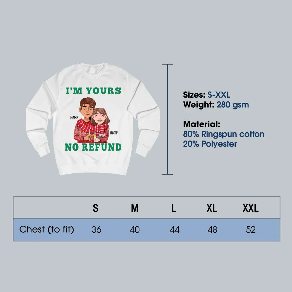 No Refund Sweatshirt_White